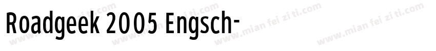 Roadgeek 2005 Engsch字体转换